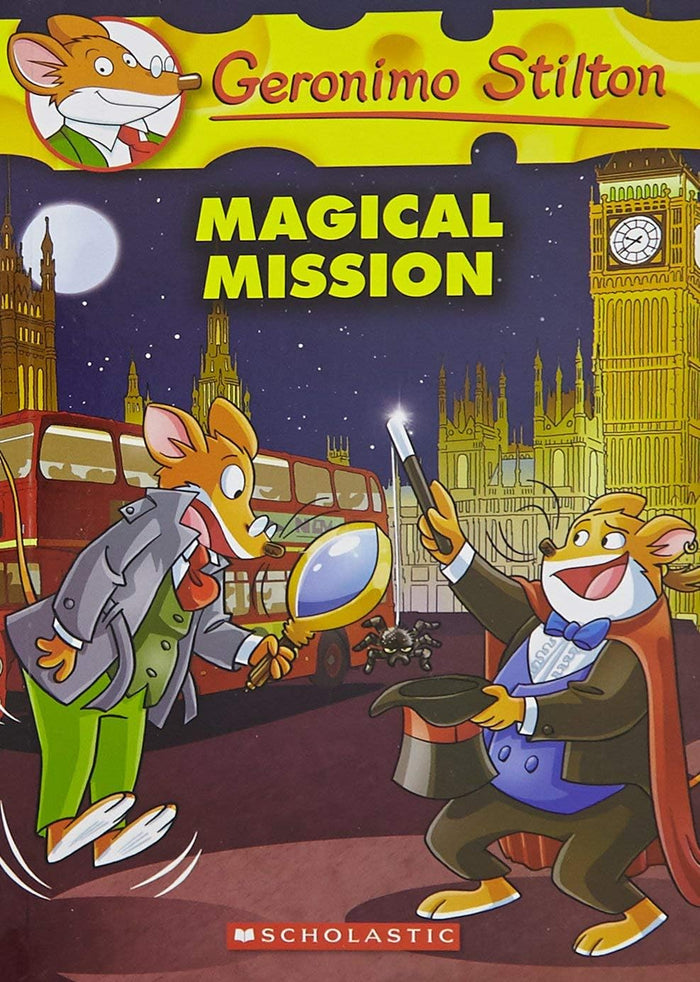 Front cover of the book 'Geronimo Stilton #64: The Magical Mission' by Geronimo Stilton.