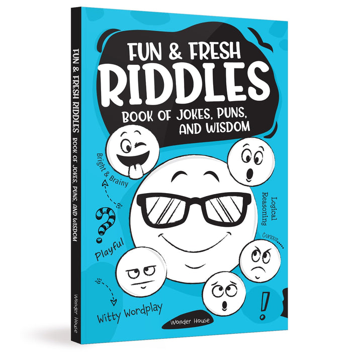 Fun and Fresh Riddles Book of Jokes, Puns, and Wisdom by Wonder House Books - Paperback cover