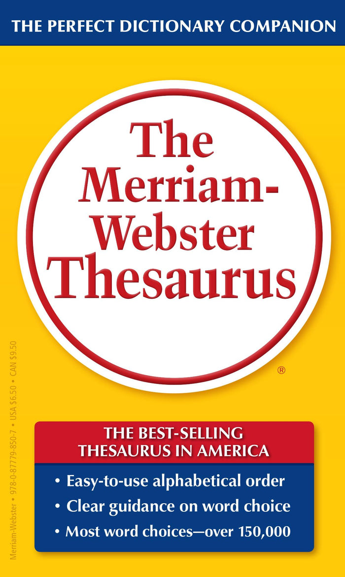 The Merriam-Webster Thesaurus, Mass-Market Paperback - Mass Market Paperback cover