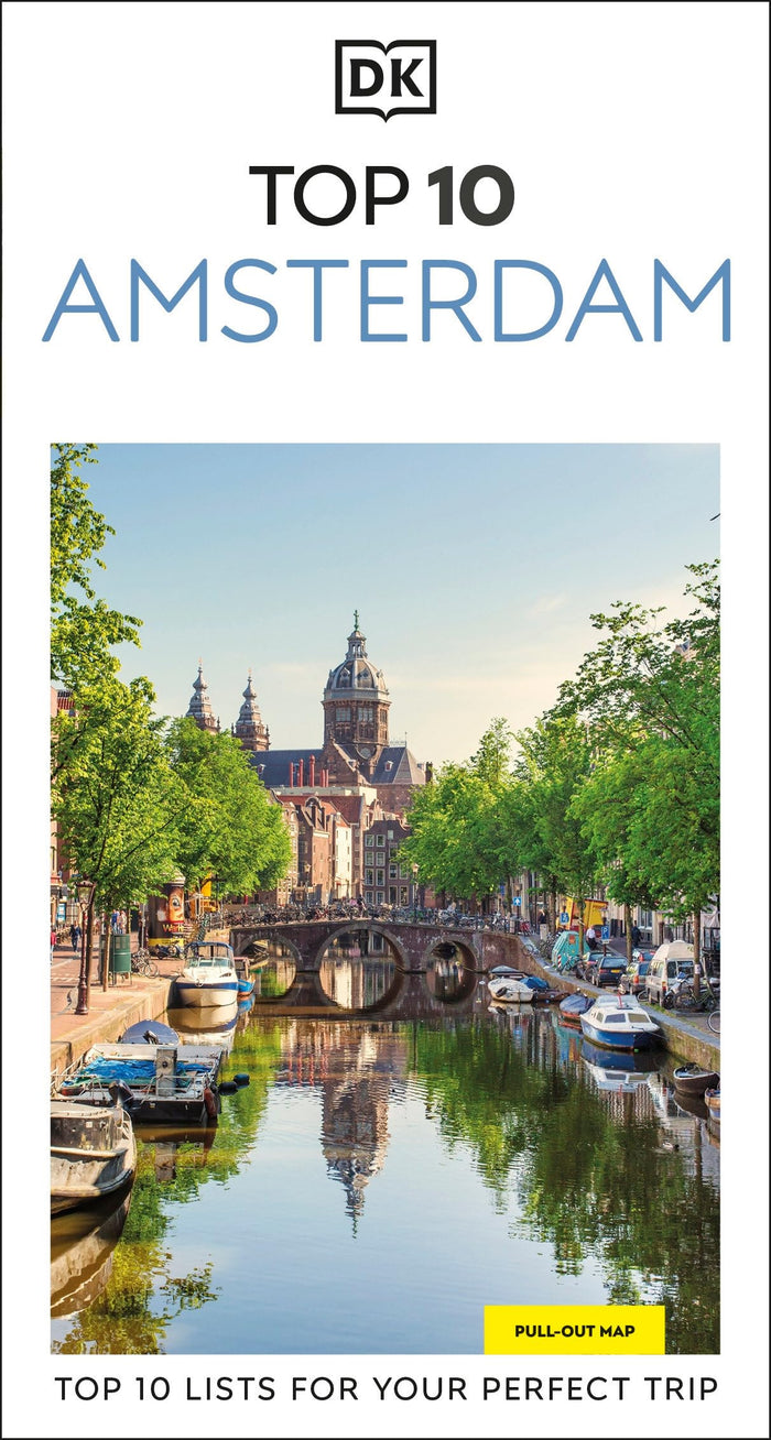 DK Top 10 Amsterdam: Top 10 lists for your perfect trip, plus an all-weather folded map (Pocket Travel Guide) by DK Travel - Paperback cover
