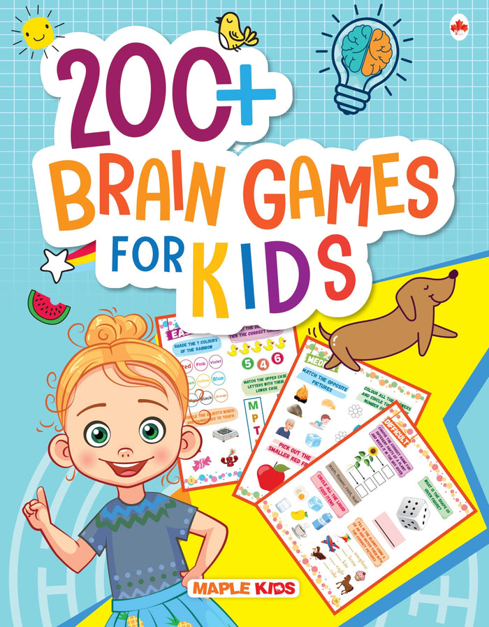 Brain Games - 200+ Activities for Age 3+ by Maple Press - Paperback cover