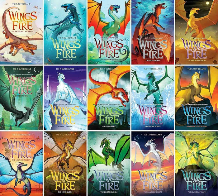 Tui T. Sutherland The Complete Collection Series Set of Wings Of Fire: (Books 1-15) Best Selling