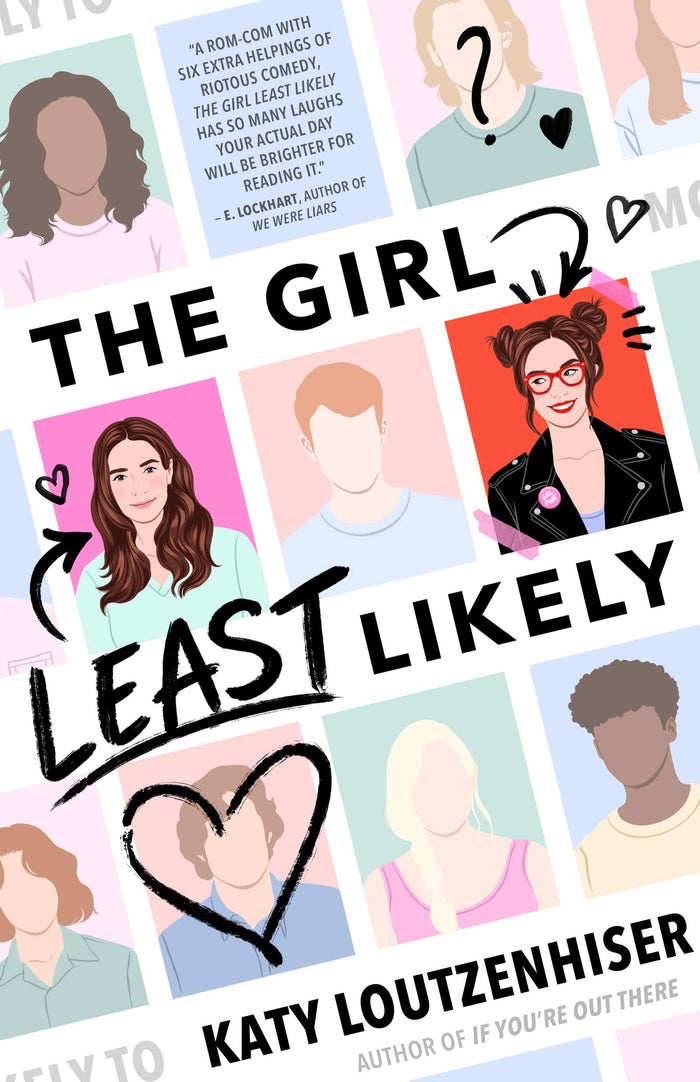 The Girl Least Likely: A Hilarious YA Rom-Com About a Teen Stand-Up Comic Finding Her Voice and Her Heart by Katy Loutzenhiser - Hardcover cover