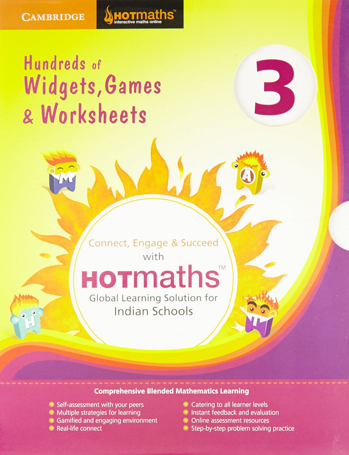 Cambridge HOTmaths 3: A Global Learning Solution for Indian Schools and Students by Cambridge University Press - Workbook cover