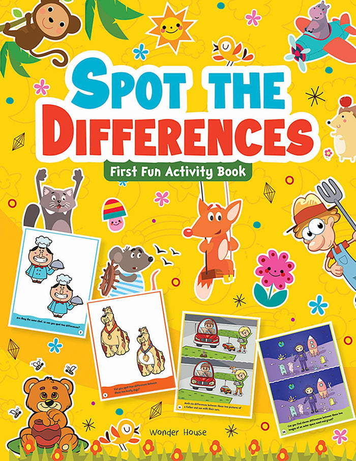 Spot The Difference : First Fun Activity Books For Kids by Wonder House Books - Paperback cover