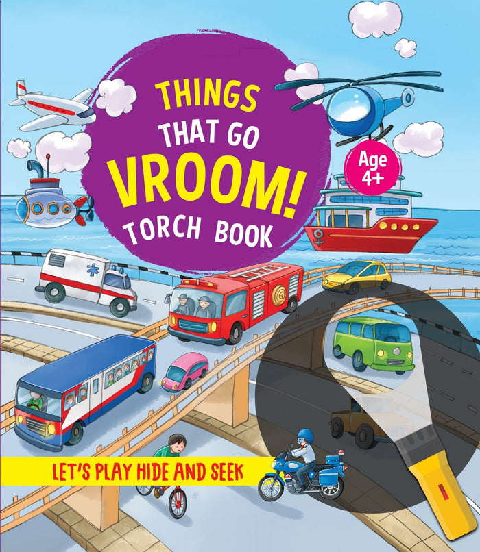 Things That Go Vroom!: Torch Book by Booktopus - Board Book cover