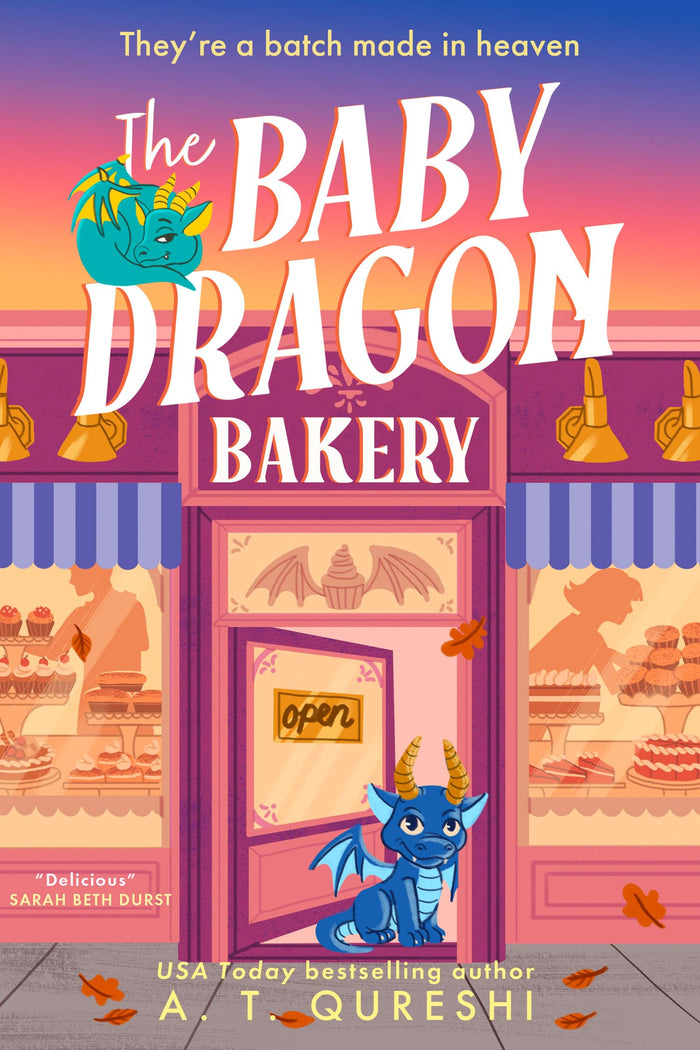 The Baby Dragon Bakery: THE coziest friends-to-lovers fantasy romance of 2025 (The Baby Dragon series) (Book 2) by A. T. Qureshi - Paperback cover