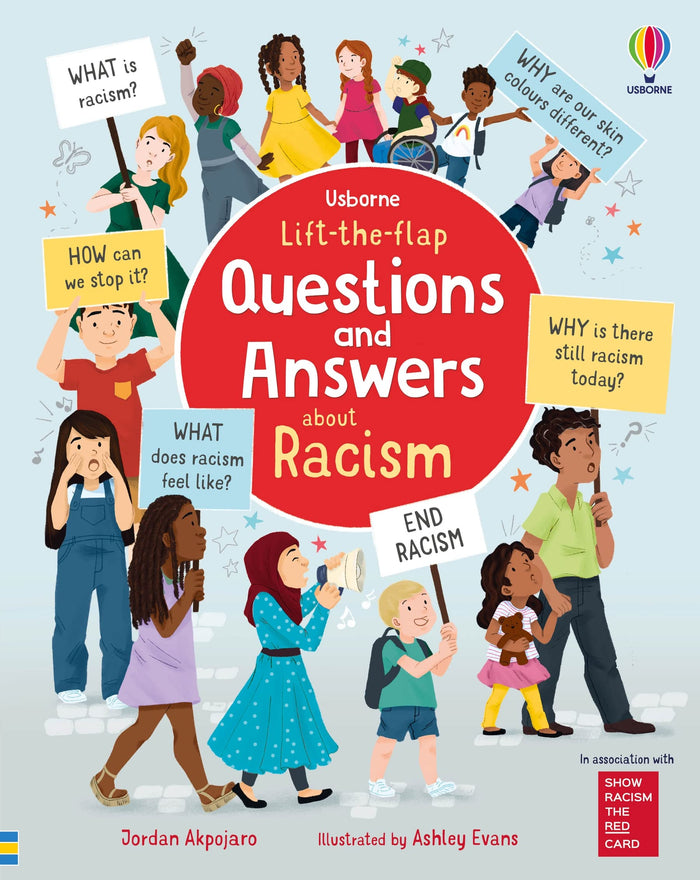 Lift-the-flap Questions and Answers about Racism by Jordan Akpojaro - Board Book cover