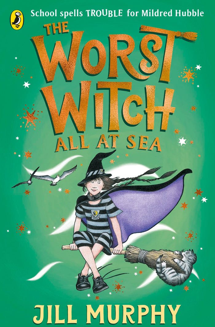 Puffin The Worst Witch All at Sea. by Jill Murphy - Paperback cover