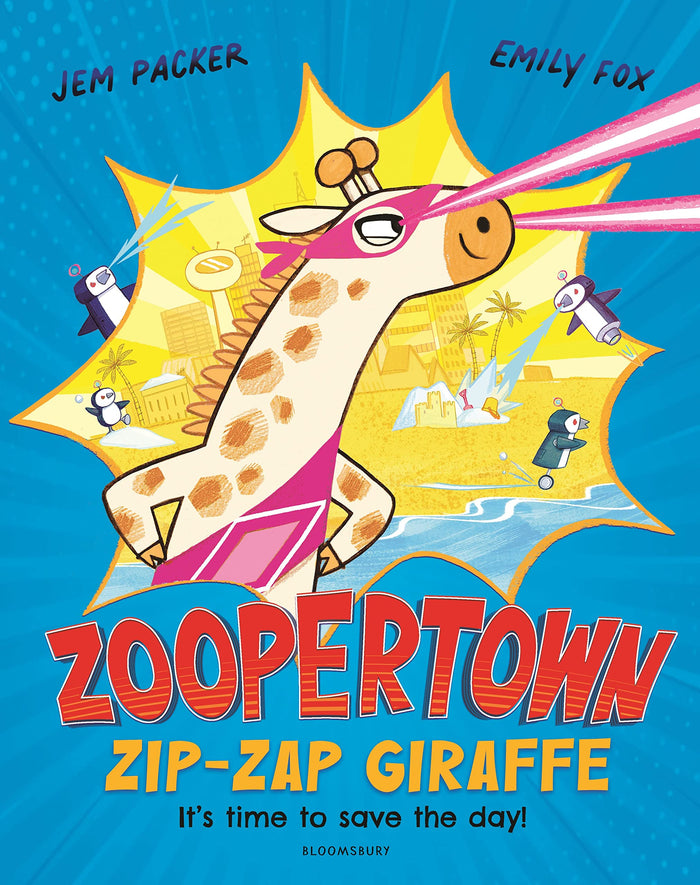 Bloomsbury Childrens Books Bloomsbury Zoopertown Zip-Zap Giraffe. by Jem Packer - Paperback cover