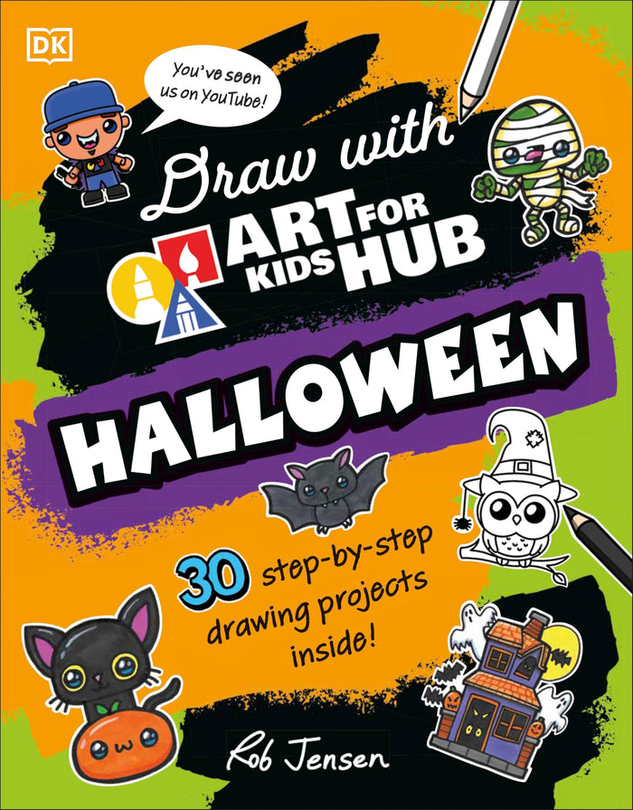 Draw with Art for Kids Hub Halloween by Rob Jensen - Paperback cover