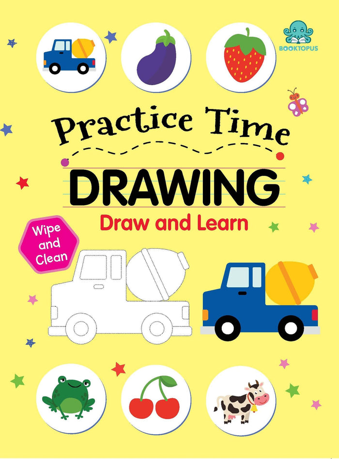 Let's Practice Wipe n Clean Drawing (Wipe n Clean Books) by Booktopus - Paperback cover
