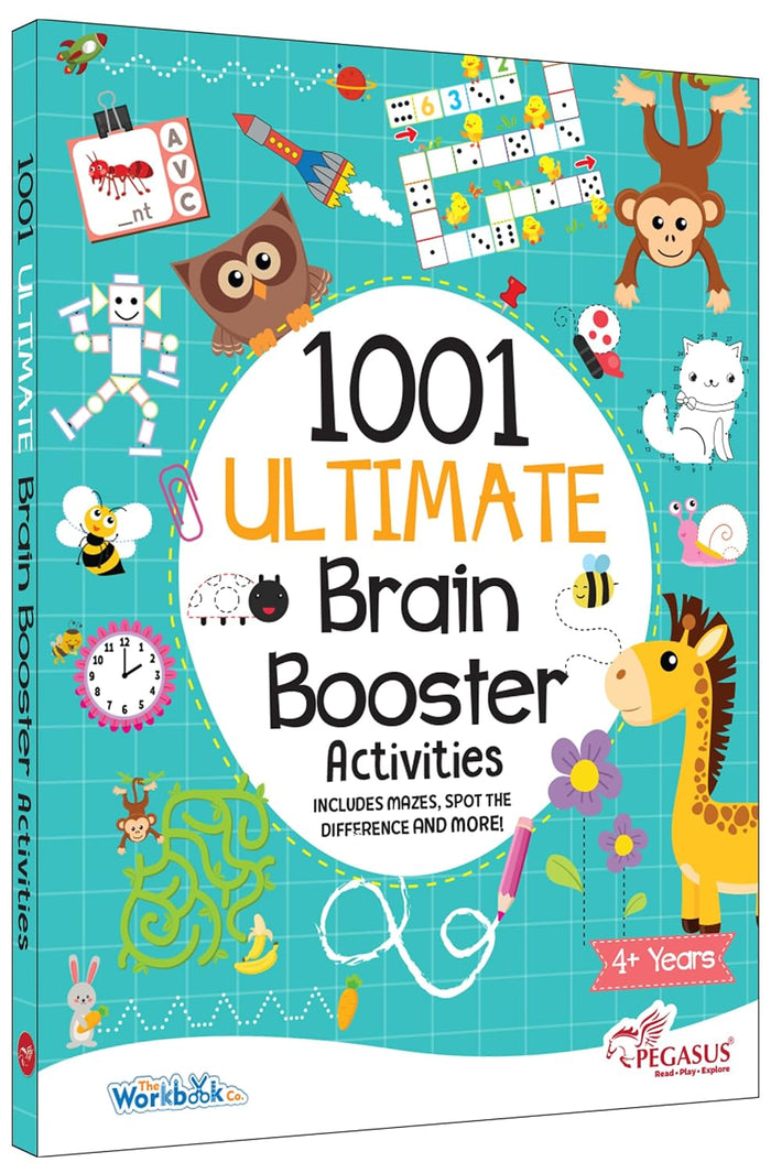 1001 Ultimate Brain Booster Activities for 4+ Years Old Kids | Enhance the Child Mind with Cognitive Excellence with Interactive Activity Book Paperback – 1 bulkbookshop.com