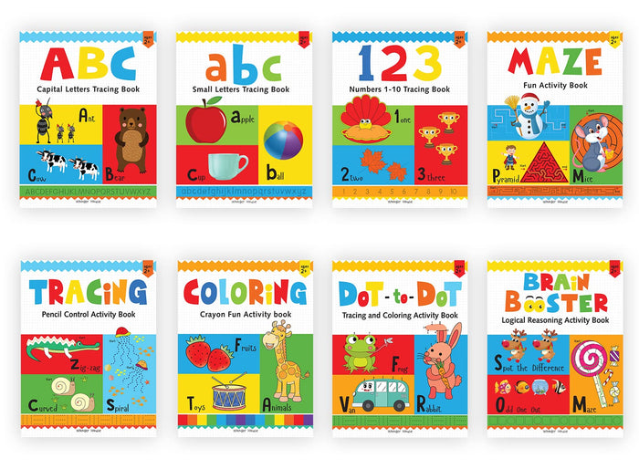 Preschool Complete Learning Activity Pack For Kids (Box Set of 8 Books) by Wonder House Books - Paperback cover