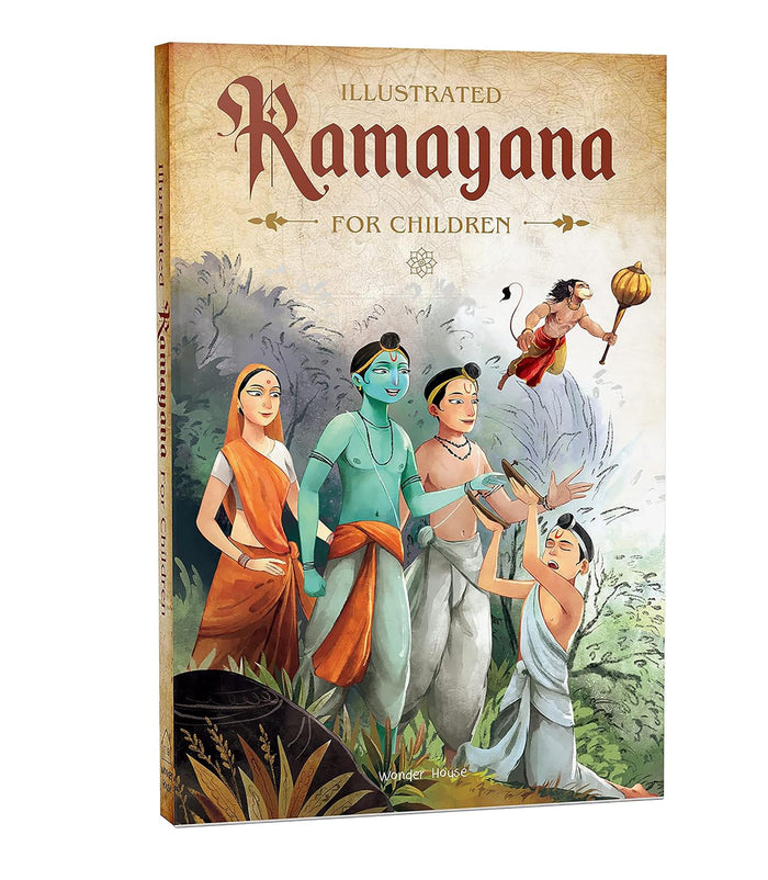 Illustrated Ramayana For Children (Black and White) (Classic Tales From India) by Shubha Vilas - Paperback cover