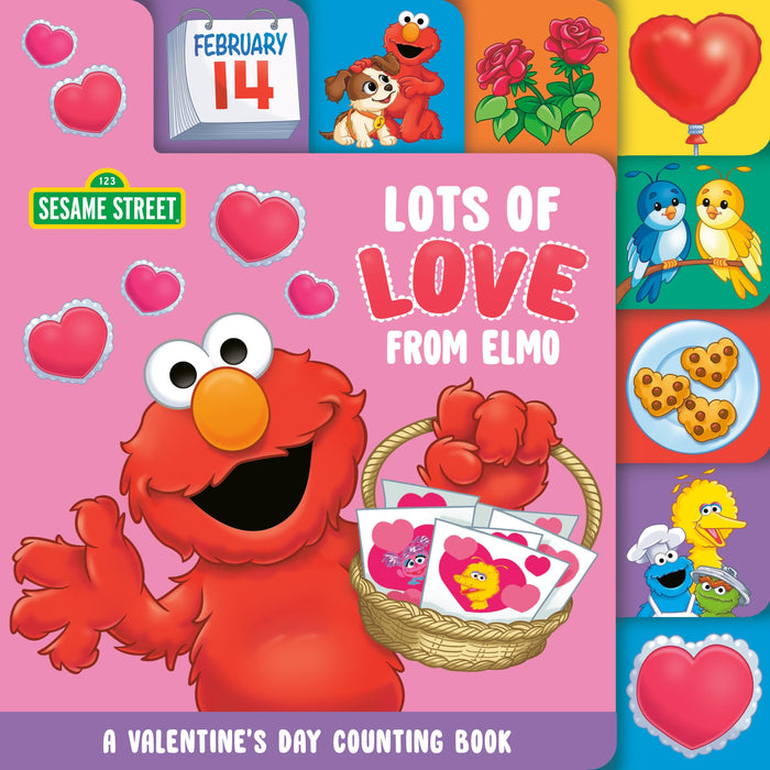 Lots of Love from Elmo (Sesame Street): A Valentine's Day Counting Book (Sesame Street Board Books) by Andrea Posner-Sanchez - Board Book cover