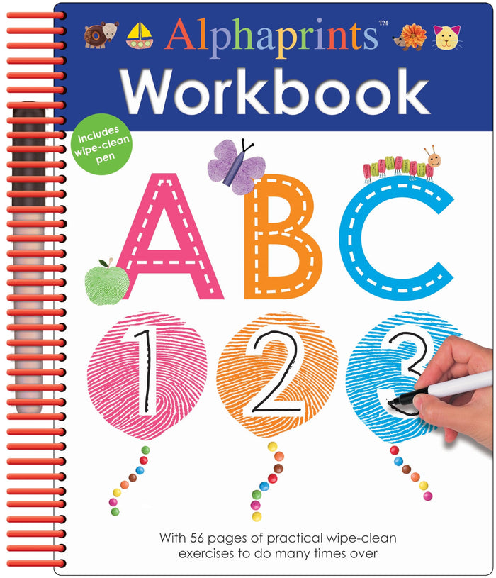 Alphaprints Workbook ABC (Wipe Clean Activity Book) by Roger Priddy - Spiral-bound cover