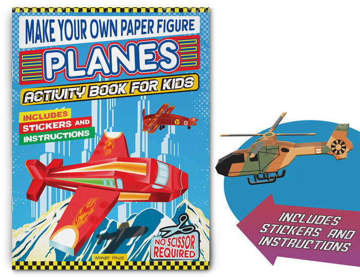 Make your own Paper Figure - Planes (Activity Book for kids) by Wonder House Books - Paperback cover