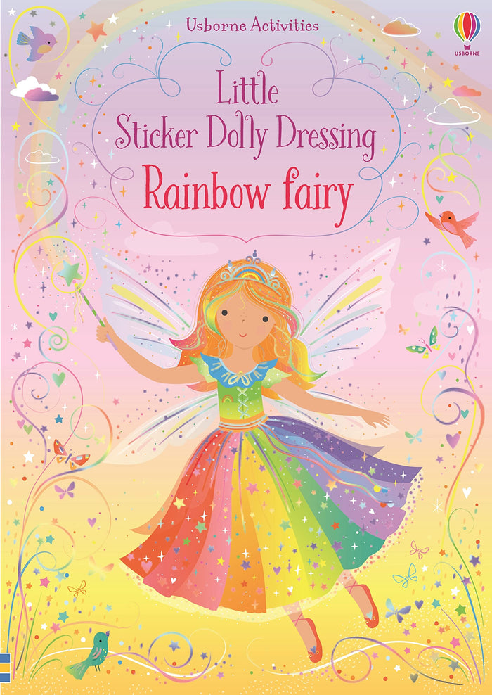 Little Sticker Dolly Dress Rainbow Fairy by Fiona Watt - Paperback cover