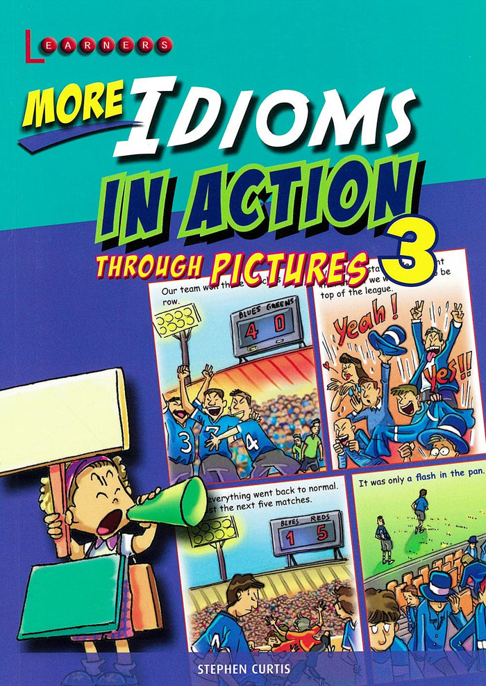 More Idioms in Action through Pictures 3 (English) by Stephen Curtis - Pod Paperback cover