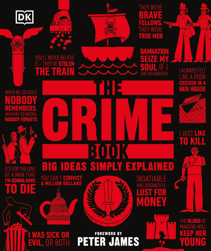 The Crime Book: Big Ideas Simply Explained by Peter James - Hardcover cover