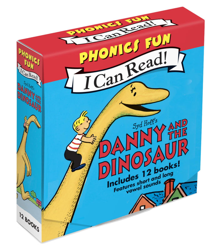 Danny and the Dinosaur 12-Book Phonics Fun: A Collection of Short Books to Help with Vowel Sounds for Kids (Ages 4-8) (I Can Read Phonics Fun, 4) by Syd Hoff - Paperback cover