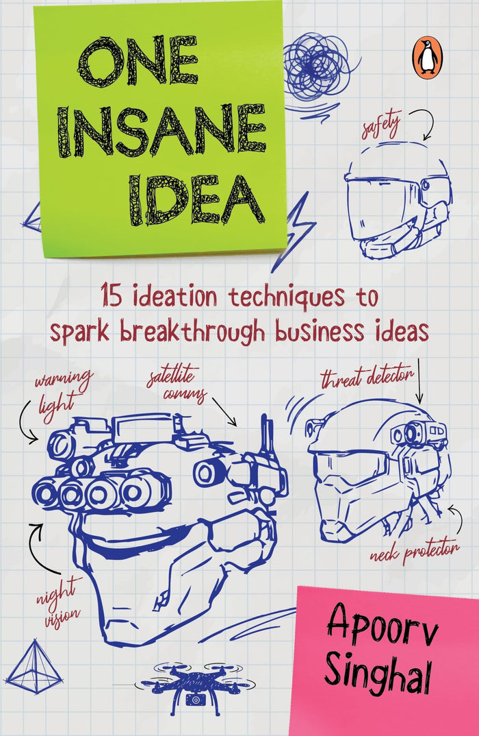 One Insane Idea: Fifteen Ideation Techniques to Spark Breakthrough Business Ideas | A Practical Guide to Innovation, Startups and Creative Thinking by Apoorv Singhal - Hardcover cover