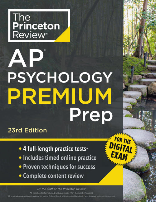 Princeton Review AP Psychology Premium Prep, 23rd Edition: 4 Practice Tests + Digital Practice Online + Content Review (College Test Preparation) by The Princeton Review - Paperback cover