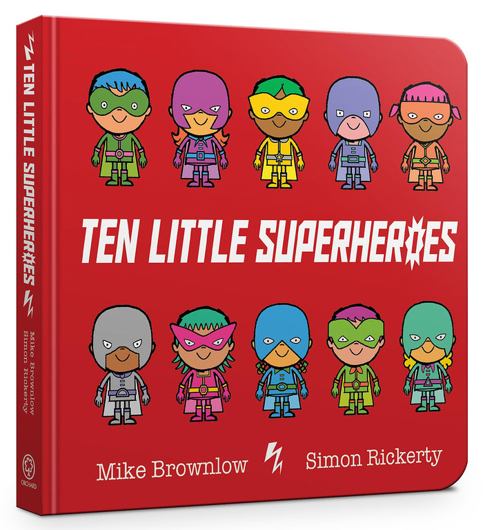 Ten Little Superheroes by Mike Brownlow - Board Book cover