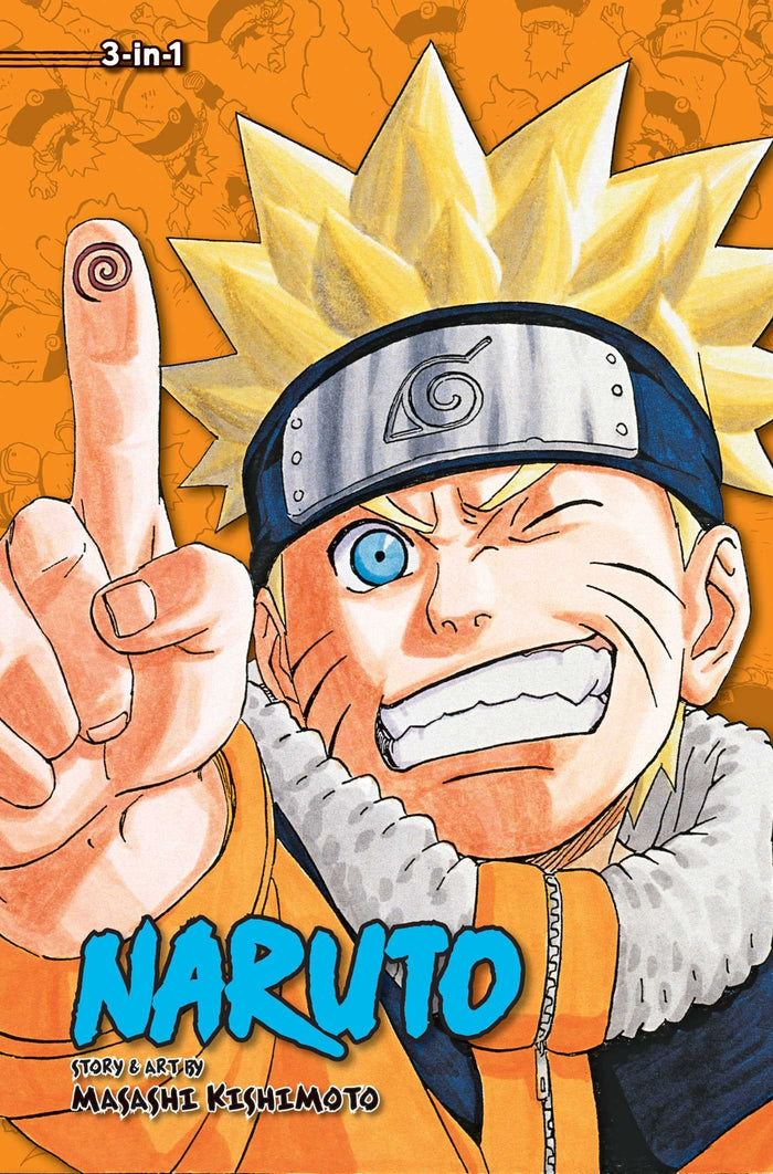 Naruto (3-in-1 Edition), Vol. 8: Includes vols. 22, 23 & 24 by Masashi Kishimoto - Paperback cover