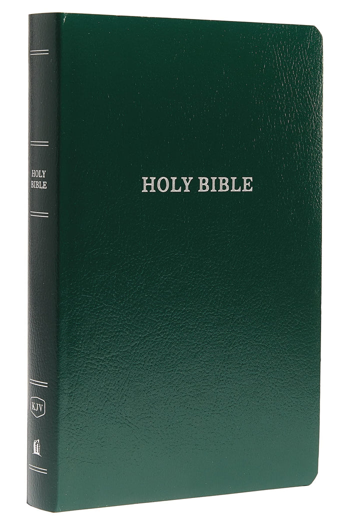 KJV Holy Bible: Gift and Award, Green Leather-Look, Red Letter, Comfort Print: King James Version by Thomas Nelson - Imitation Leather cover