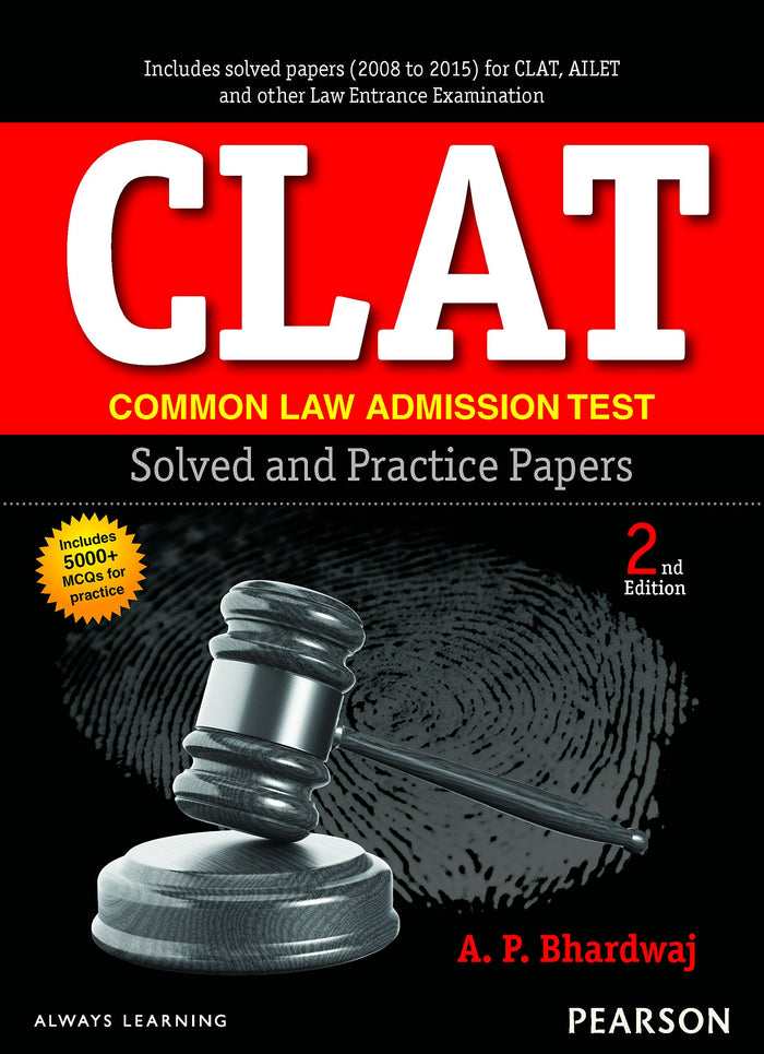 Clat Solved And Practice Papers, 2/E by A.P. Bhardwaj - Paperback cover