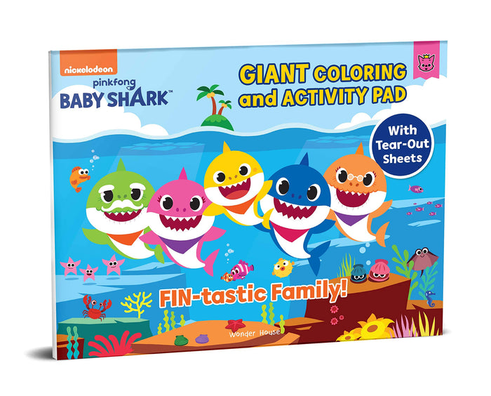 Pinkfong Baby Shark - Fin-tastic Family : Giant Coloring and Activity Book by Wonder House Books - Paperback cover