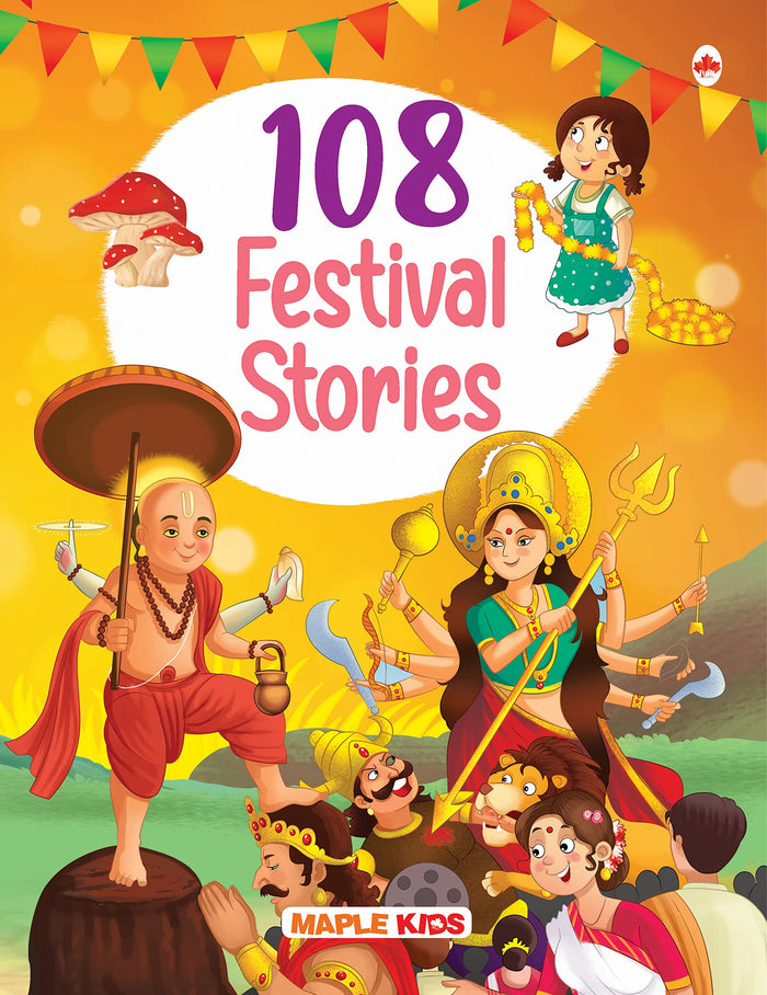 108 Festival Stories (Illustrated) - Story Book for Kids by Maple Press - Paperback cover