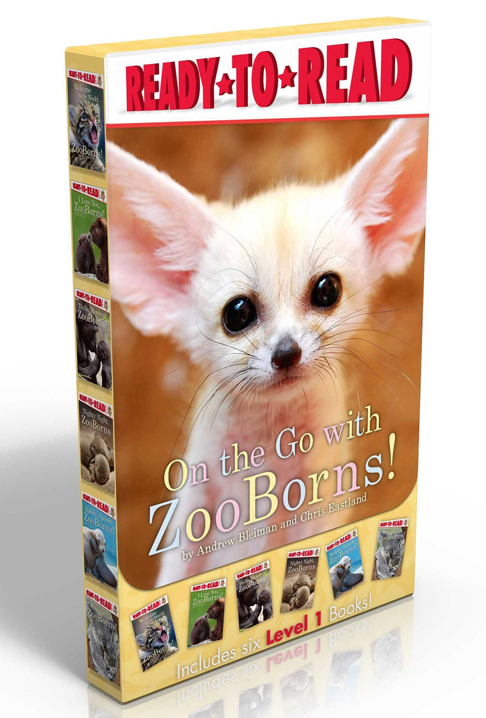 On the Go with ZooBorns! (Boxed Set): Welcome to the World, ZooBorns!; I Love You, ZooBorns!; Hello, Mommy ZooBorns!; Nighty Night, ZooBorns; Splish, Splash, Zooborns!; Snuggle Up, ZooBorns! by Chris Eastland - Paperback cover
