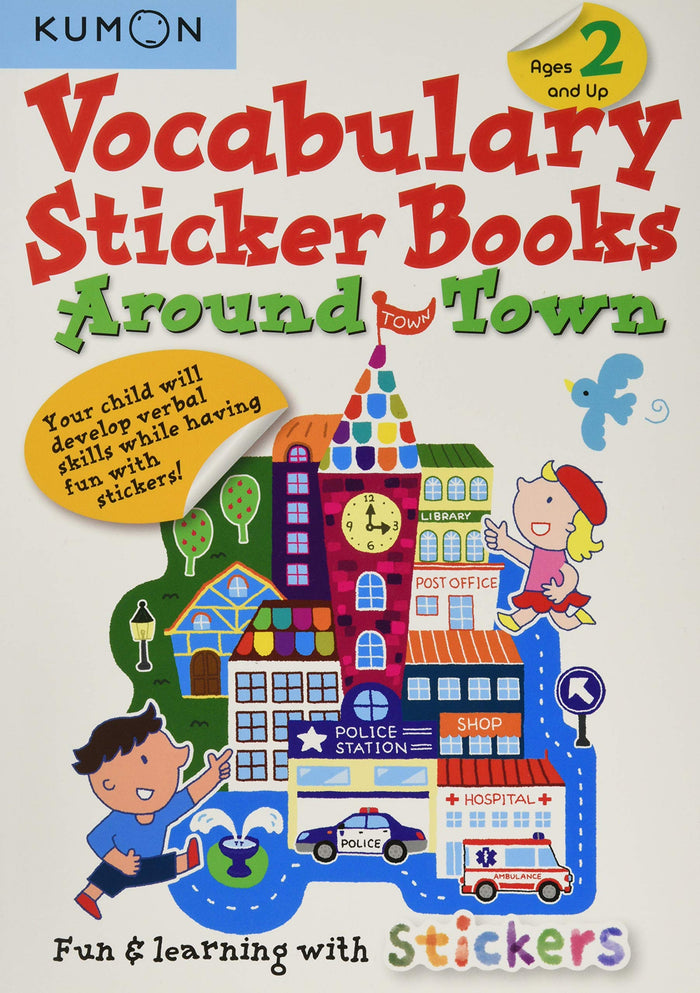 Kumon Vocabulary Sticker Books Around Town (Kumon Vocabulary Sticker Books) by Kumon - Paperback cover