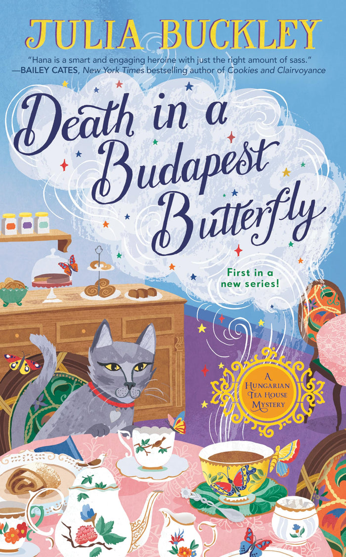 Death in a Budapest Butterfly (A HUNGARIAN TEA HOUSE MYSTERY) by Julia Buckley - Mass Market Paperback cover