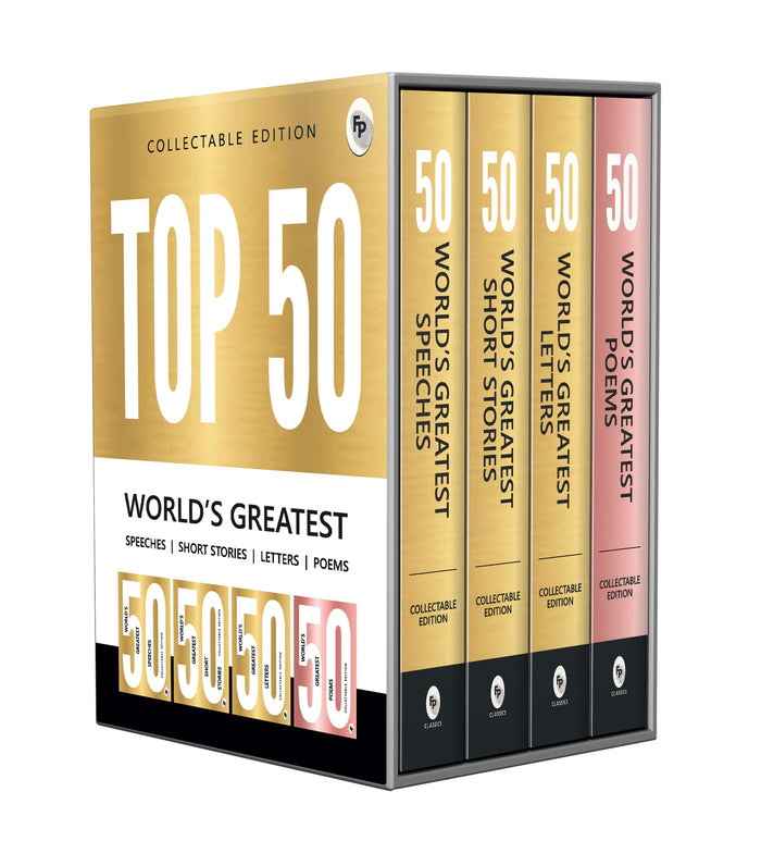 Top 50 World s Greatest Short Stories, Speeches, Letters & Poems, COLLECTABLE EDITION (Box Set of 4 - Paperback cover