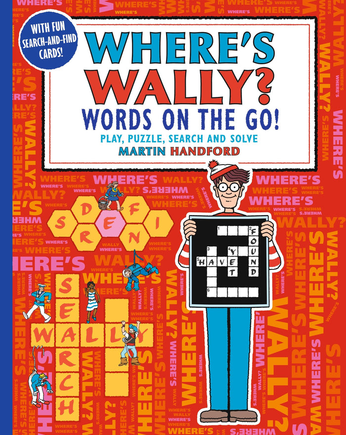 Wheres Wally? Words on the Go! Play, Puzzle, Search and Solve by Martin Handford - Paperback cover