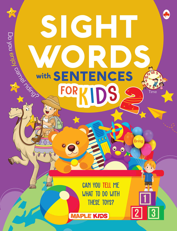 Sight Words and Sentences Book - 2 for Kids by Maple Press - Paperback cover