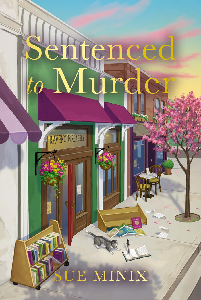 Sentenced to Murder: An absolutely charming bookshop-set mystery novel (The Bookstore Mystery Series) by Sue Minix - Paperback cover