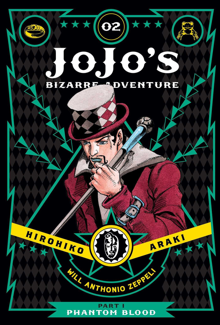 JoJo's Bizarre Adventure: Part 1--Phantom Blood, Vol. 2 by Hirohiko Araki - Hardcover cover