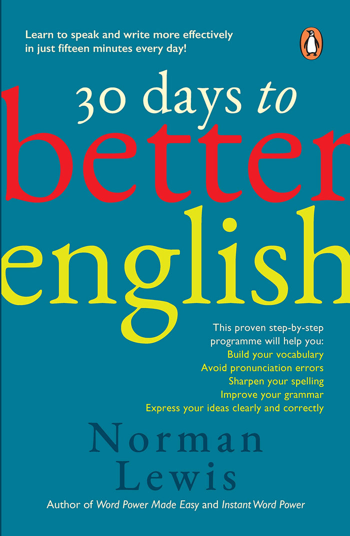 30 Days to Better English by Norman Lewis - Paperback cover