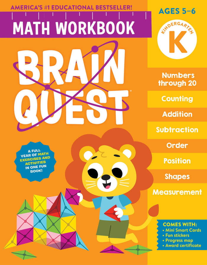 Brain Quest Math Workbook: Kindergarten by Workman Publishing - Paperback cover