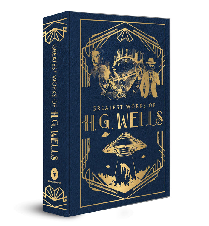 Greatest Works of H.G. Wells (Deluxe Hardbound Edition) by H.G. Wells - Hardcover cover