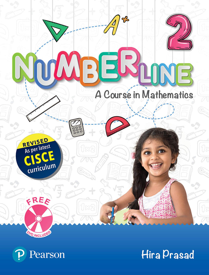 Numberline - Revised 2018 for ICSE Maths Class 2 by Pearson by Hira Prasad - Paperback cover