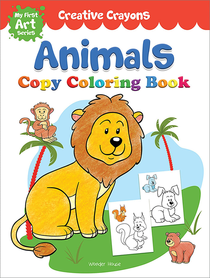 Coloring Book of Animals: Creative Crayons Series - Crayon Copy Color Books by Wonder House Books - Paperback cover