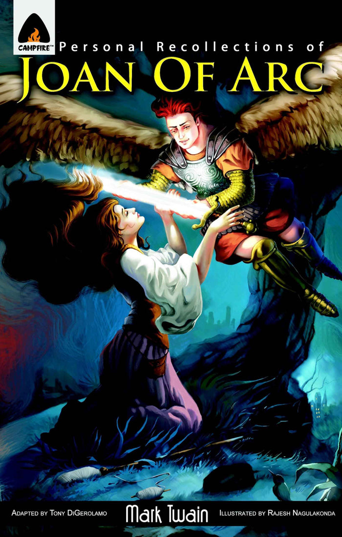 Front cover of the book 'Personal Recollections of Joan of Arc: The Graphic Novel (Campfire Graphic Novels)' by Mark Twain.