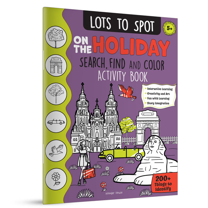 Lots to Spot on the Holiday: Search, Find and Color Activity Book by Wonder House Books - Paperback cover