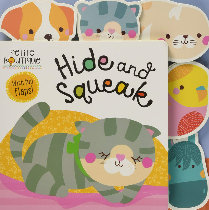 Petite Boutique Hide and Squeak by Make Believe Ideas - Board Book cover